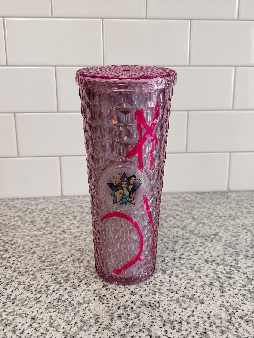 KPOP Light-Up Tumbler with Gift Box – Reusable Cup with Straw –